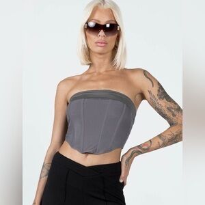 NWT Princess Polly Slate Grey Alma Corset, MSRP $45, size 8